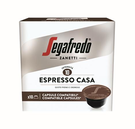 Kávékapszula, Dolce Gusto kompatibilis, 10 db, SEGAFREDO Espresso Casa