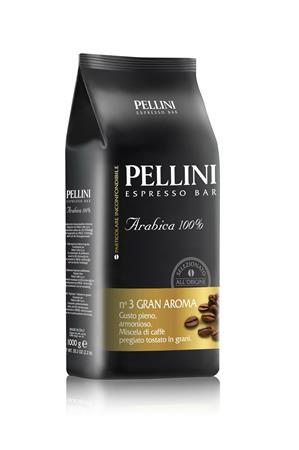 Kávé, pörkölt, szemes, 1000 g,  PELLINI Gran Aroma