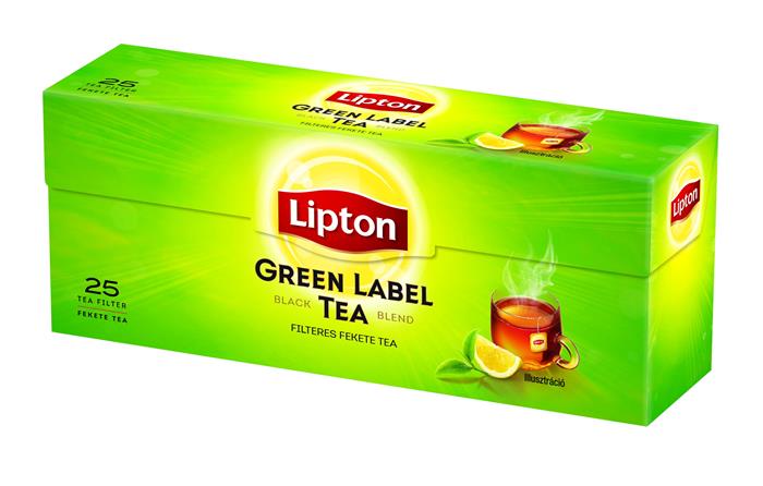 Fekete tea, 25x1,5 g, LIPTON Green label