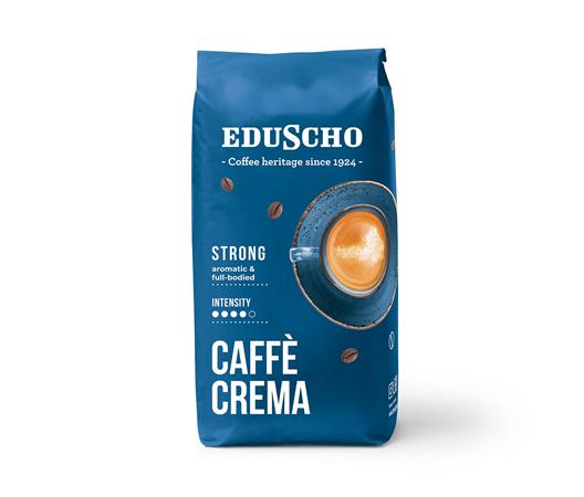 Kávé, pörkölt, szemes, 1000 g, EDUSCHO Caffe Crema Strong
