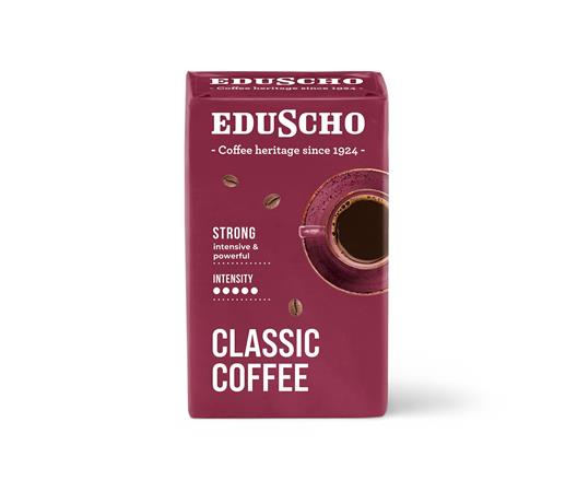 Kávé, pörkölt, őrölt, 250 g, EDUSCHO Classic Strong