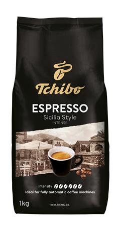 Kávé, pörkölt, szemes, 1000 g, TCHIBO Sicilia