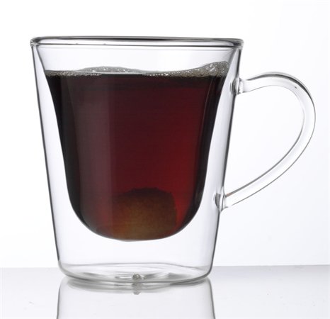Kávés-teás bögre, duplafalú üveg, 29,5cl, 2db-os szett, Thermo