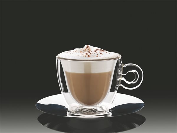 Cappuccinos csésze rozsdamentes aljjal, duplafalú, 2db-os szett, 16,5cl Thermo