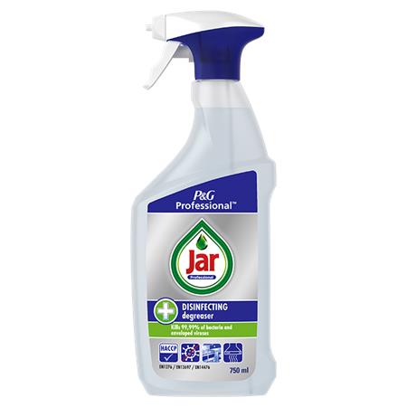 Zsíroldó és fertőtlenítő spray, 2in1, 750 ml, JAR Professional