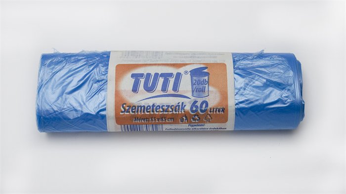 Szemeteszsák, 60 l, 20 db, TUTI