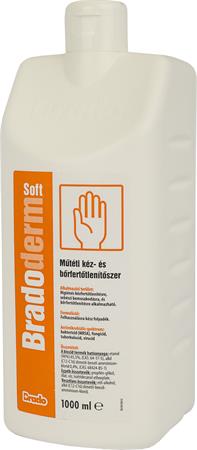 Kézfertőtlenítőszer, műtéti, 1 l, BRADODERM Soft