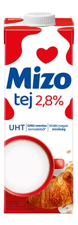 Tartós tej, visszazárható dobozban, 2,8%, 1 l, MIZO