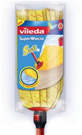 Gyorsfelmosó fej, VILEDA SuperMocio Soft, sárga
