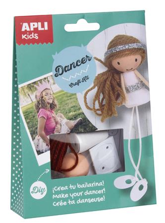 Bábukészítő készlet, APLI Kids Craft Kit, balerina