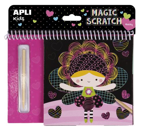 Képkarcoló füzet, APLI Kids Magic Scratch, tündérek