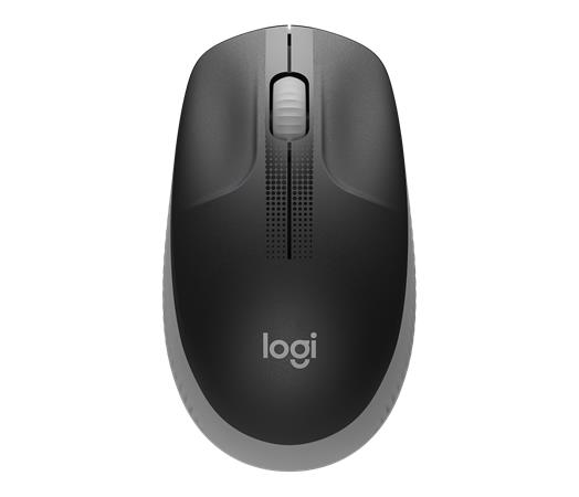 Egér, vezeték nélküli, optikai, USB, LOGITECH, M190, szürke