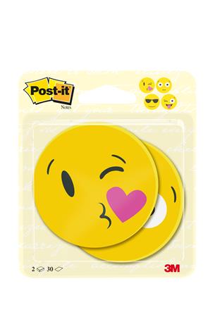 Öntapadó jegyzettömb, 2x30 lap, 70x70 mm, 3M POSTIT Emoji, vegyes figurák