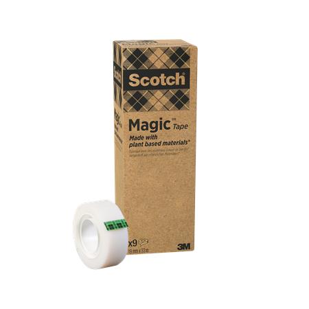 Ragasztószalag, 19 mm x 33 m, környezetbarát, 3M Scotch® Magic™, áttetsző