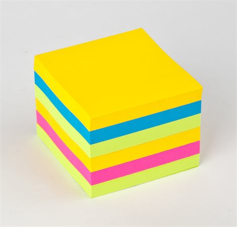 Öntapadó jegyzettömb, Z, 76x76 mm, 6x90 lap, 3M POSTIT, Super Sticky Carnival