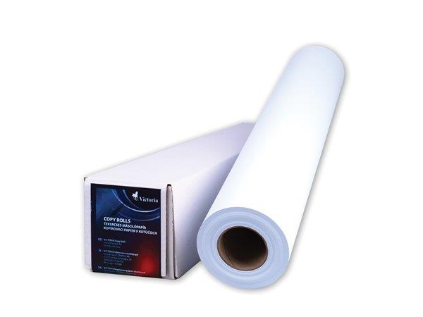 Másolópapír, tekercses, A2, 420 mm x 50 m x 50 mm, 80 g, VICTORIA PAPER