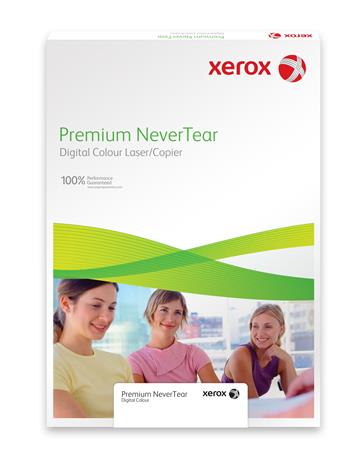 Xerox etikett címke | lézernyomtatókhoz | A4 | műanyag | kültéri | Xerox "Nevertear" | fehér | 50 etikett/csomag