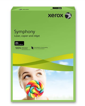 Másolópapír, színes, A4, 80 g, XEROX Symphony, sötétzöld (intenzív)