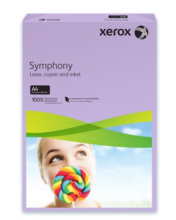 Másolópapír, színes, A4, 80 g, XEROX Symphony, lila (közép)