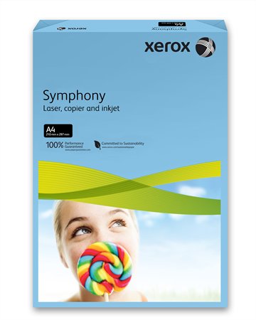 Másolópapír, színes, A4, 160 g, XEROX Symphony, sötétkék (intenzív)