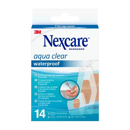 Sebtapasz, vízálló, vegyes méret, 14 db, 3M Nexcare™ Aqua 360