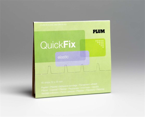 Sebtapasz utántöltő Quick Fix,45 darabos, rugalmas textil,  PLUM