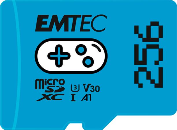 Memóriakártya, microSD, 256GB, UHS-I/U3/V30/A1, EMTEC Gaming