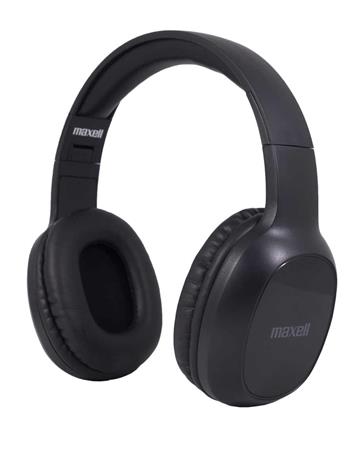 Fejhallgató, vezeték nélküli, Bluetooth 5.1, mikrofonnal, MAXELL Bass 13 BT, fekete