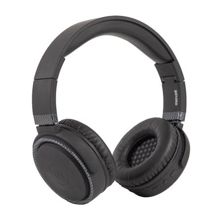 Fejhallgató, vezeték nélküli, Bluetooth, mikrofon, MAXELL B-52, fekete