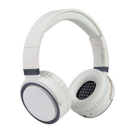Fejhallgató, vezeték nélküli, Bluetooth, mikrofon, MAXELL B-52, fehér
