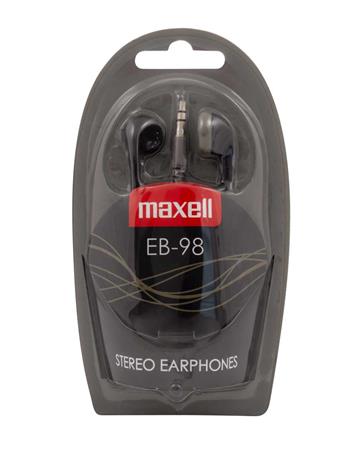 Fülhallgató, MAXELL Ear Buds 98, fekete