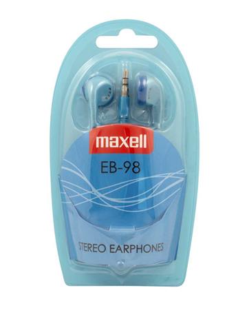 Fülhallgató, MAXELL Ear Buds 98, kék