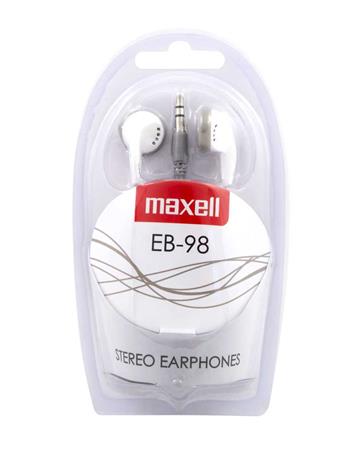 Fülhallgató, MAXELL Ear Buds 98, fehér