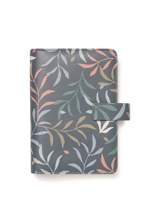 Kalendárium, gyűrűs, betétlapokkal, personal méret, FILOFAX Botanical, sötétkék