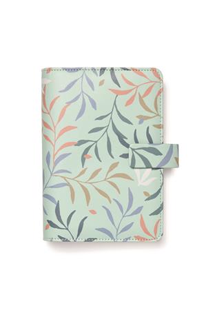 Kalendárium, gyűrűs, betétlapokkal, personal méret, FILOFAX Botanical, menta