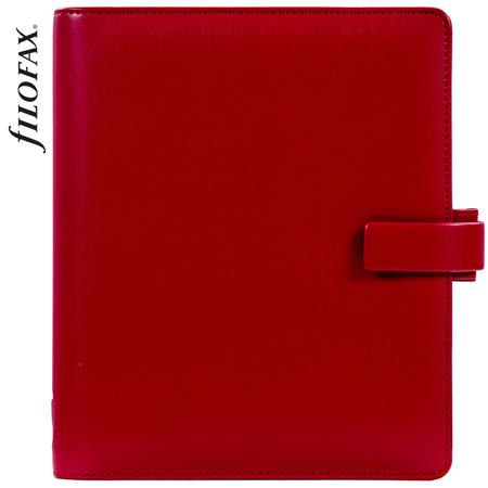 Kalendárium, gyűrűs, betétlapokkal, A5, FILOFAX Metropol, vörös