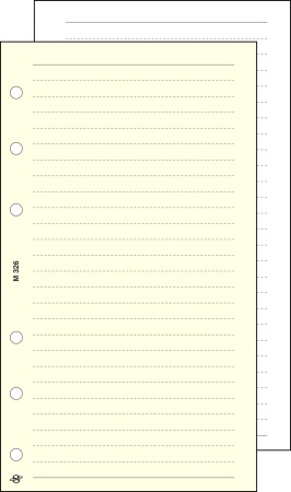 Kalendárium betét, jegyzetlap, L, vonalas, SATURNUS, chamois