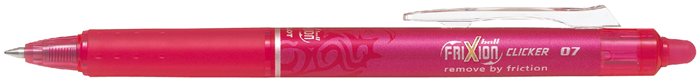 Rollertoll, 0,35 mm, törölhető, nyomógombos, PILOT Frixion Clicker, rózsaszín