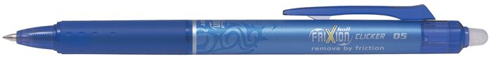 Rollertoll, 0,25 mm, törölhető, nyomógombos, PILOT Frixion Clicker, kék