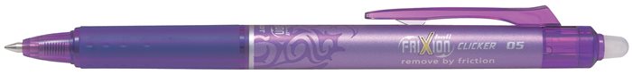 Rollertoll, 0,25 mm, törölhető, nyomógombos, PILOT Frixion Clicker, lila