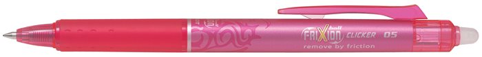Rollertoll, 0,25 mm, törölhető, nyomógombos, PILOT Frixion Clicker, rózsaszín