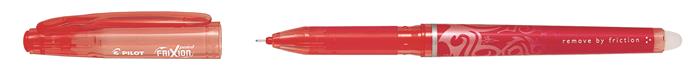 Rollertoll, 0,25 mm, tűhegyű, törölhető, kupakos, PILOT Frixion Point, piros