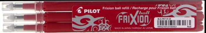 Rollertoll betét, 0,35 mm, törölhető, PILOT Frixion Ball/Clicker, piros