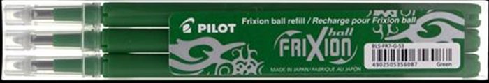 Rollertoll betét, 0,35 mm, törölhető, PILOT Frixion Ball/Clicker, zöld