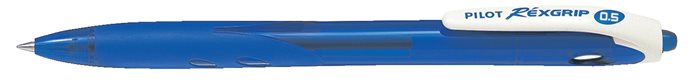 Golyóstoll, 0,21 mm, nyomógombos, PILOT Rexgrip EF, kék