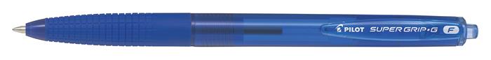 Golyóstoll, 0,22 mm, nyomógombos, PILOT Super Grip G, kék