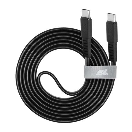 USB kábel, USB-C - USB-C, 1,2 m, RIVACASE PS6005, fekete