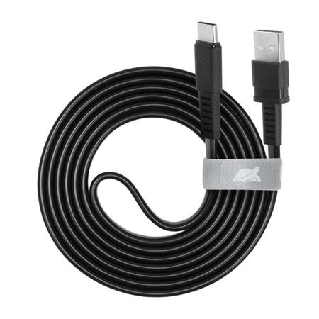USB kábel, USB-USB-C, 1,2m, RIVACASE PS6002, fekete