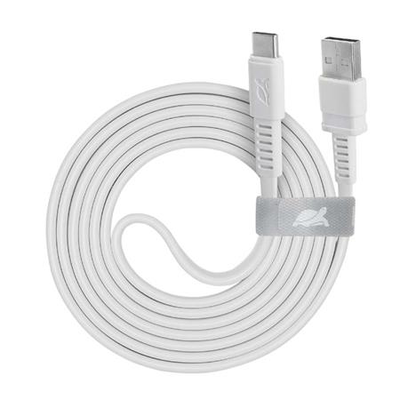 USB kábel, USB-USB-C, 1,2m, RIVACASE PS6002, fehér