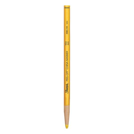 Jelölőceruza, 2,0 mm, SHARPIE Peel-Off China marker, sárga